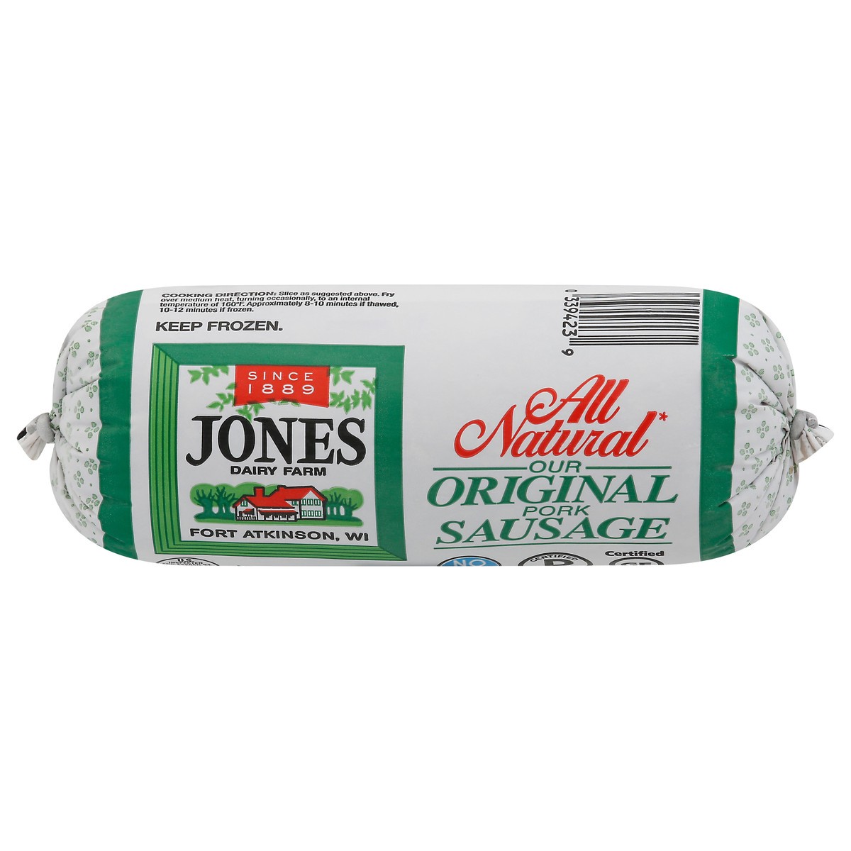 slide 1 of 9, Jones Dairy Farm Our Original Pork Sausage Roll, 12 oz