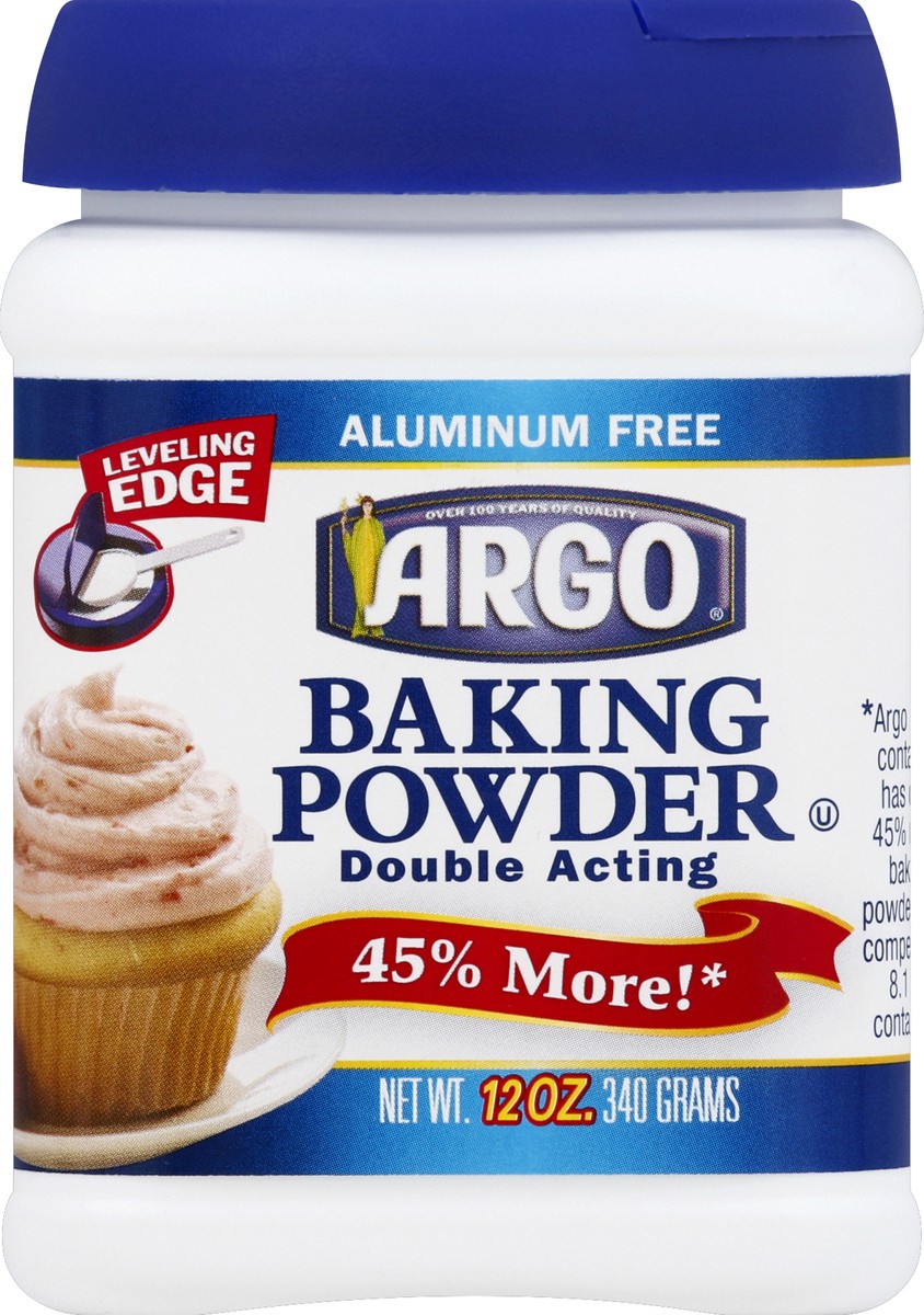 slide 2 of 2, Argo Double Acting Aluminium Free Baking Powder, 12 oz