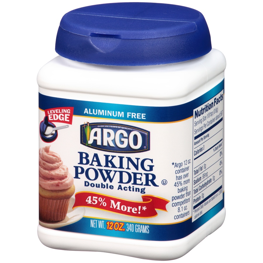 slide 3 of 8, Argo Double Acting Aluminium Free Baking Powder, 12 oz