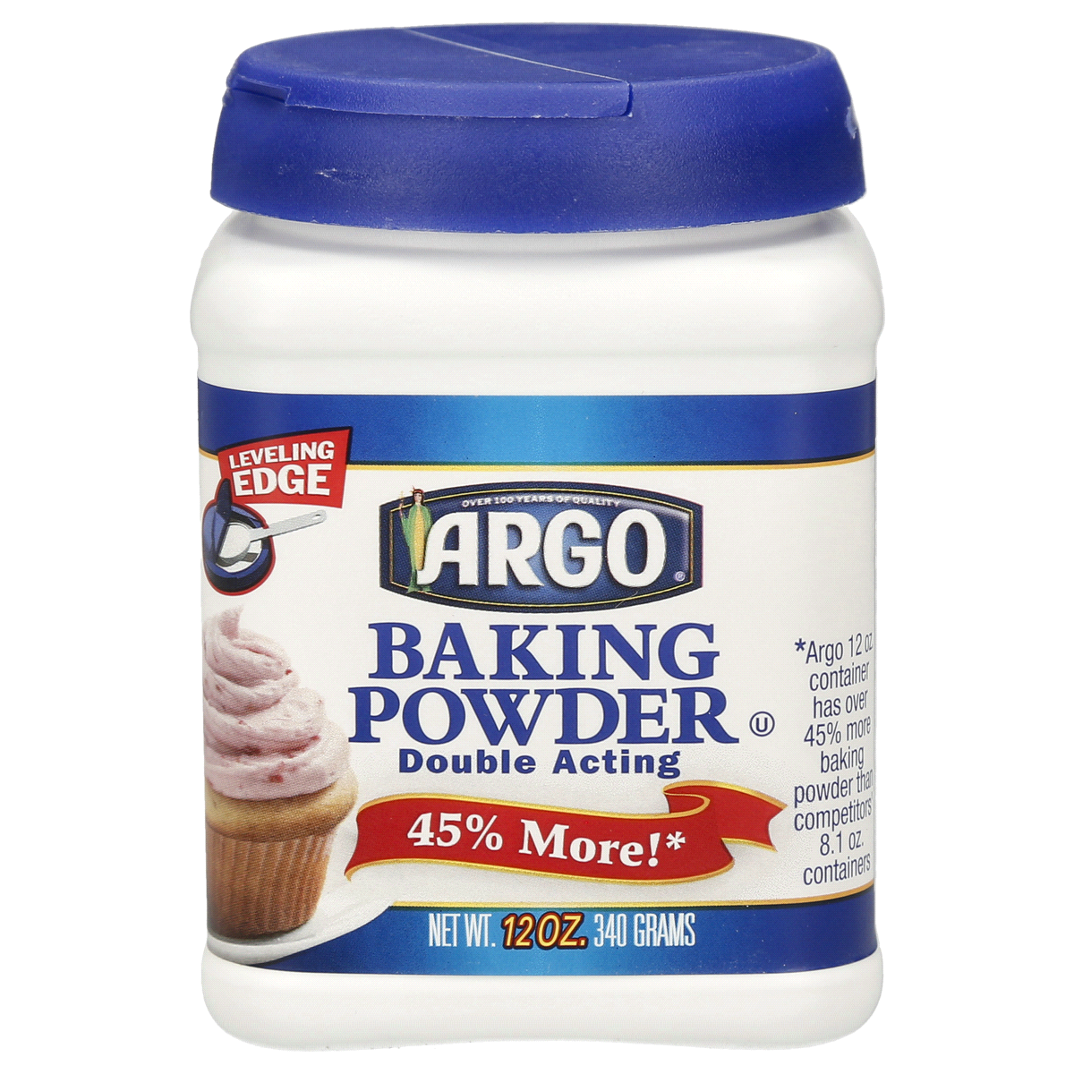 slide 1 of 8, Argo Double Acting Aluminium Free Baking Powder, 12 oz