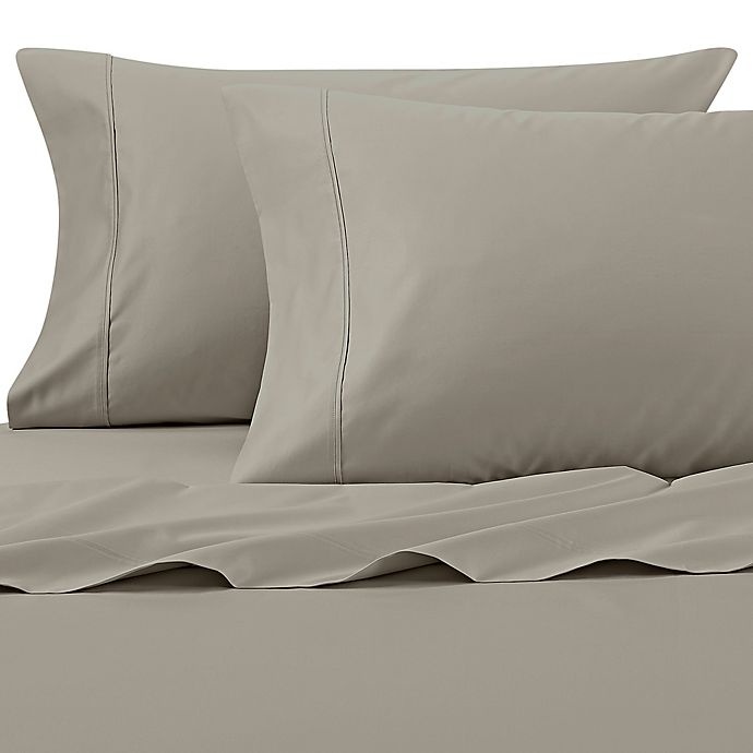 slide 1 of 5, Wamsutta PimaCott Solid 625-Thread-Count King Pillowcase Set - Sage, 1 ct