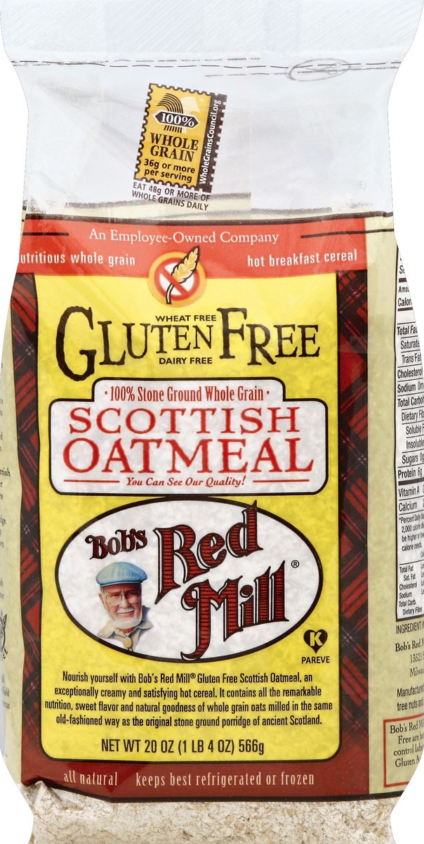 slide 5 of 6, Bob's Red Mill Gluten-Free Scottish Oatmeal, 20 oz