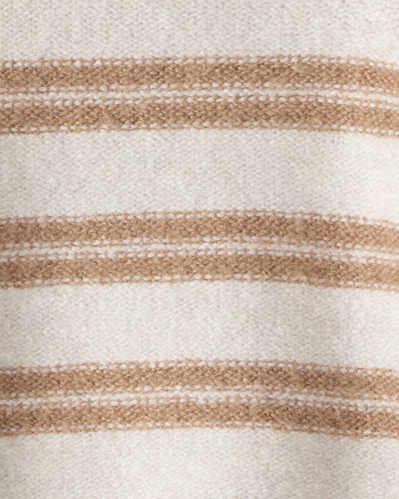 slide 2 of 2, Oshkosh Baby Bear Striped Sherpa-Lined Hooded Sweater Multi 6M, 1 ct