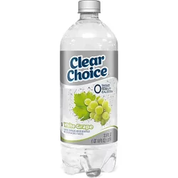 Clear Choice White Grape Sparkling Water - 33.8 fl oz