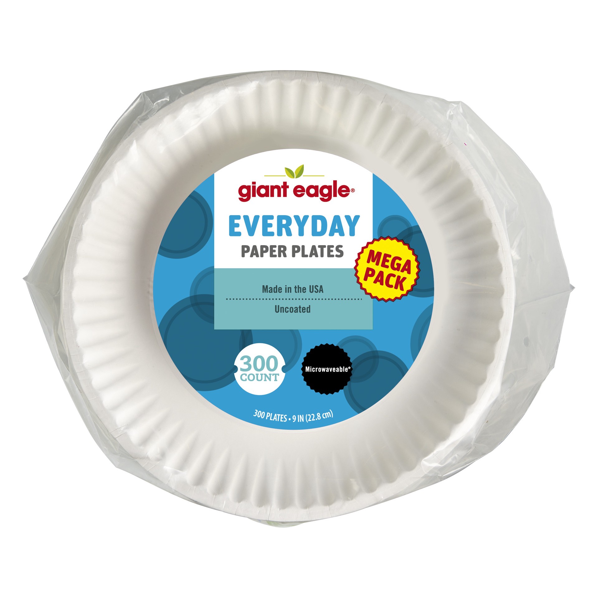 slide 1 of 1, Ge 9 Plates Unc, 300 ct