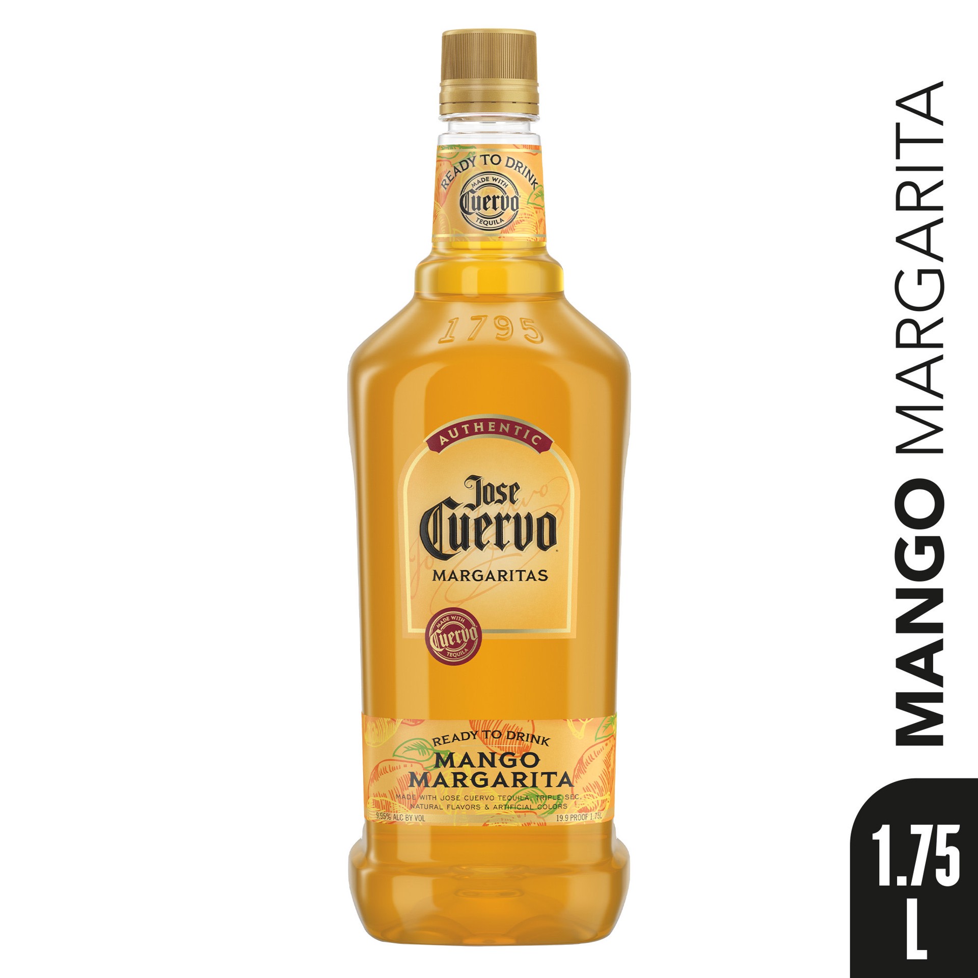 slide 5 of 5, Jose Cuervo Authentic Margarita Mango Ready to Drink Cocktail - 1.75 L, 1.75 liter