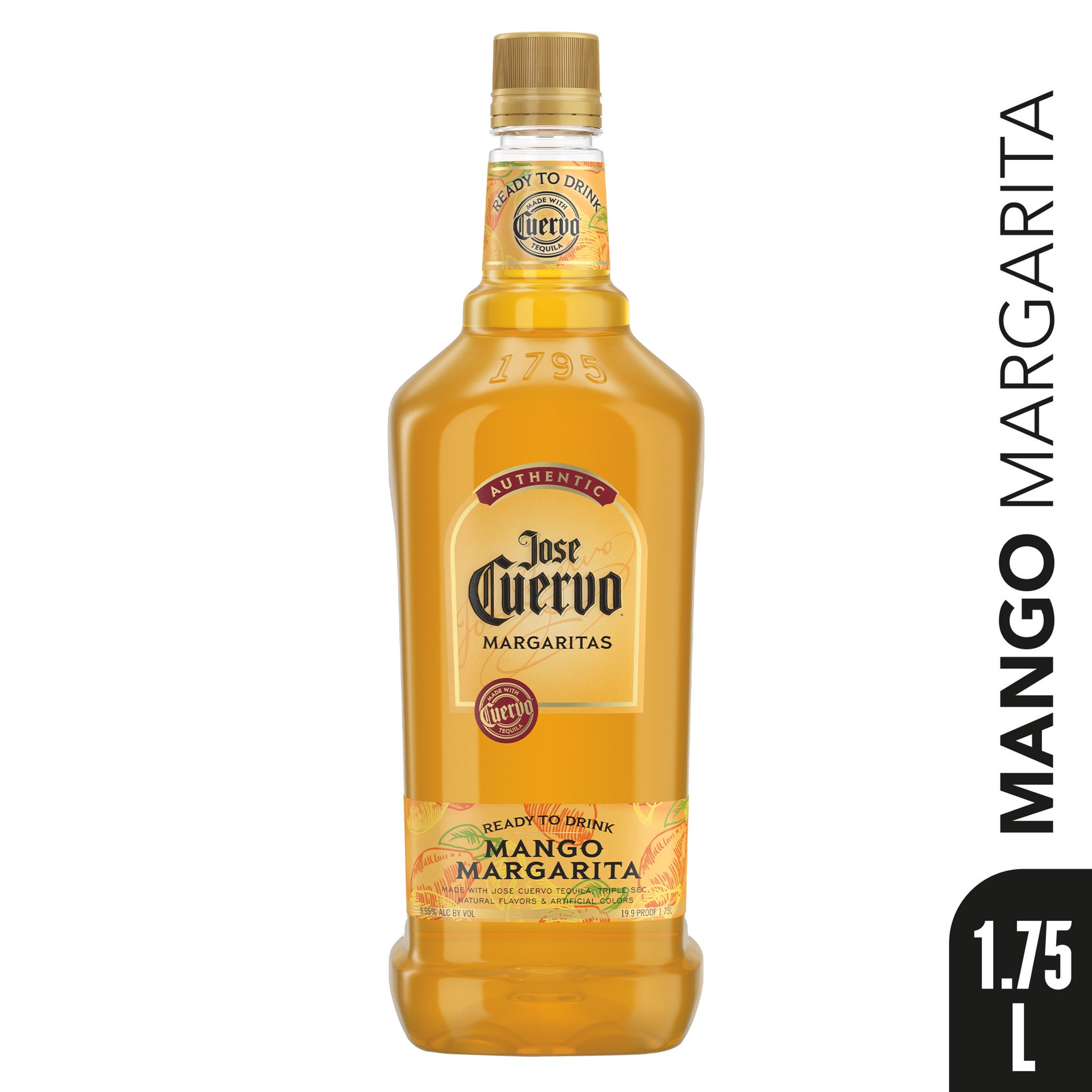 slide 1 of 5, Jose Cuervo Authentic Margarita Mango Ready to Drink Cocktail - 1.75 L, 1.75 liter