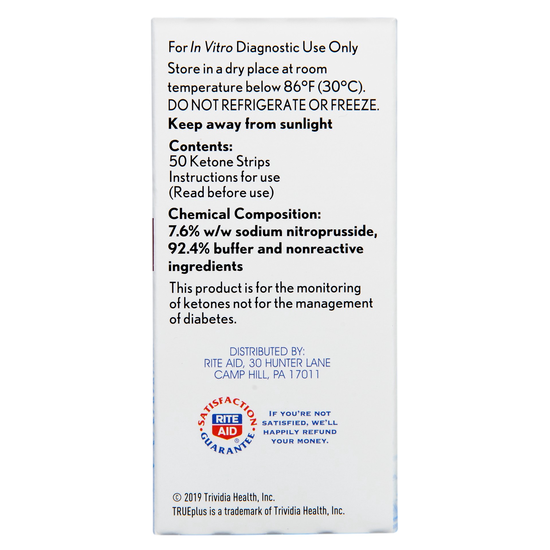 slide 2 of 2, Rite Aid Ra Ketone Test Strips, 50 ct