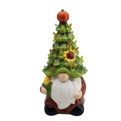 Harvest Ceramic Led Gnome