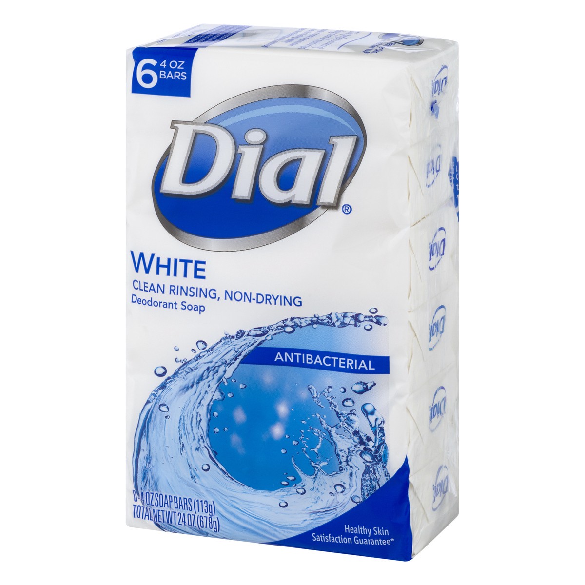 slide 9 of 9, Dial Antibacterial White Deodorant Soap 6 ea, 6 ct