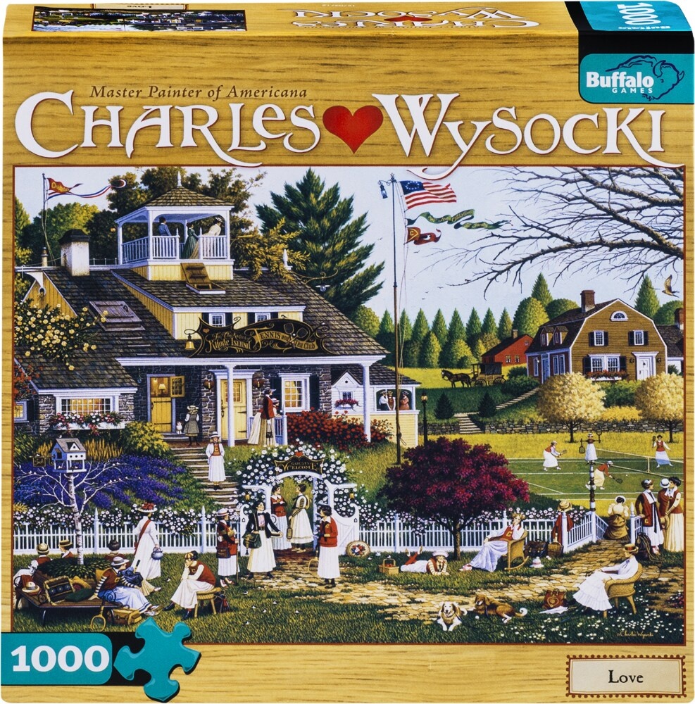 slide 1 of 1, Buffalo Games Charles Wysocki Puzzle, 1000 ct