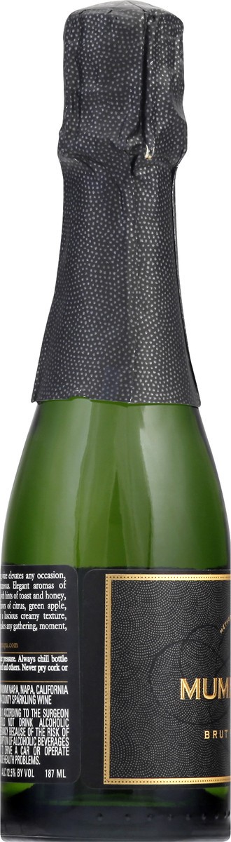 slide 7 of 7, Mumm Napa Brut Prestige Sparkling Wine 187mL, 12.5% ABV, 187 ml