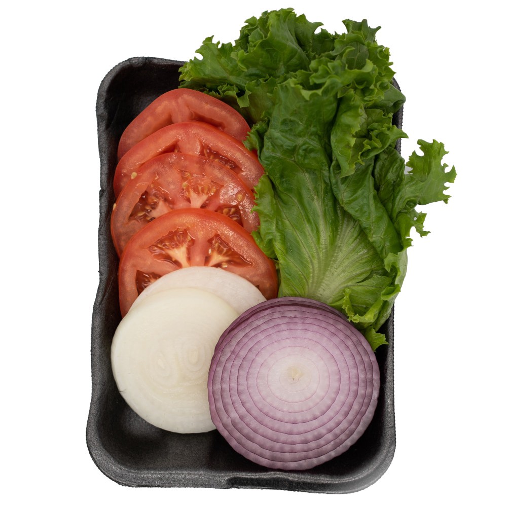 slide 1 of 1, Cut Hamburger Vegetable Fixins, 20 oz