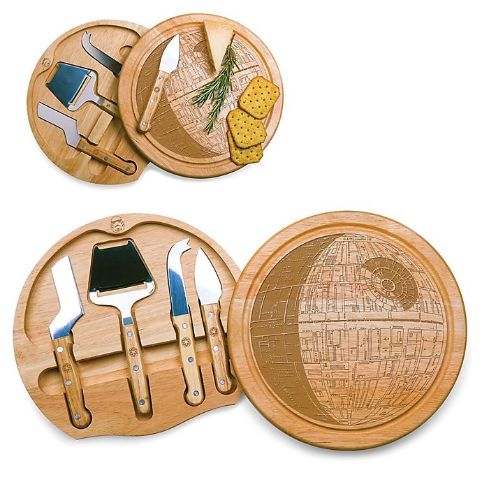 slide 1 of 2, Picnic Time Star Wars Death Star Circo Cheese Board & Tools Set, 1 ct