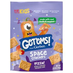 Gerber Get'ems! from Gerber Pizza Space Crackers, Kids Snack Made with Real Veggies & Fruits, Iron & Vitamin E