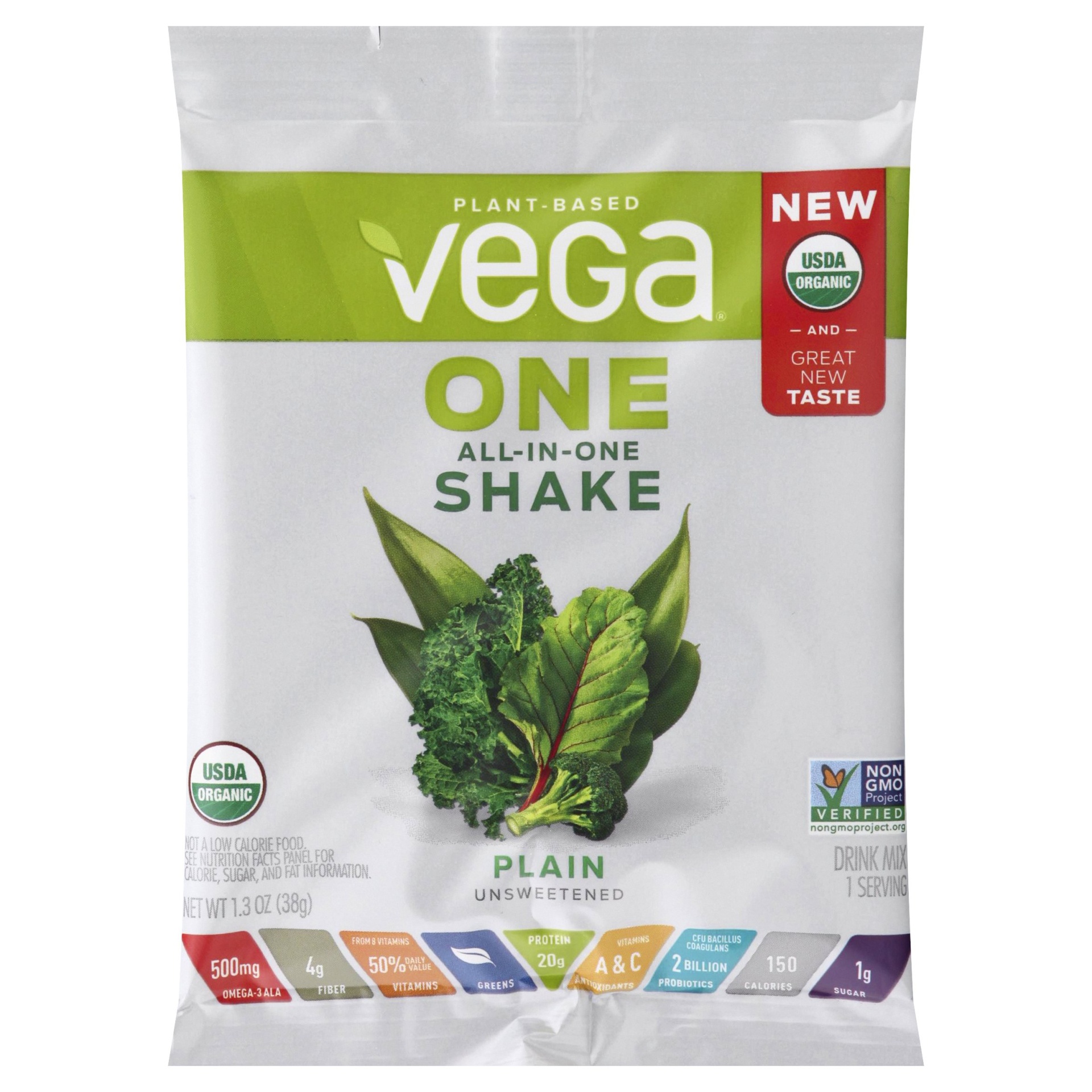 slide 1 of 8, Vega All-in-One Shake 1.3 oz, 1.3 oz