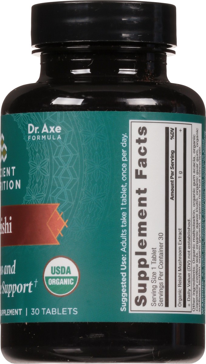 slide 4 of 9, Ancient Nutrition Reishi 30 Tablets, 30 ct