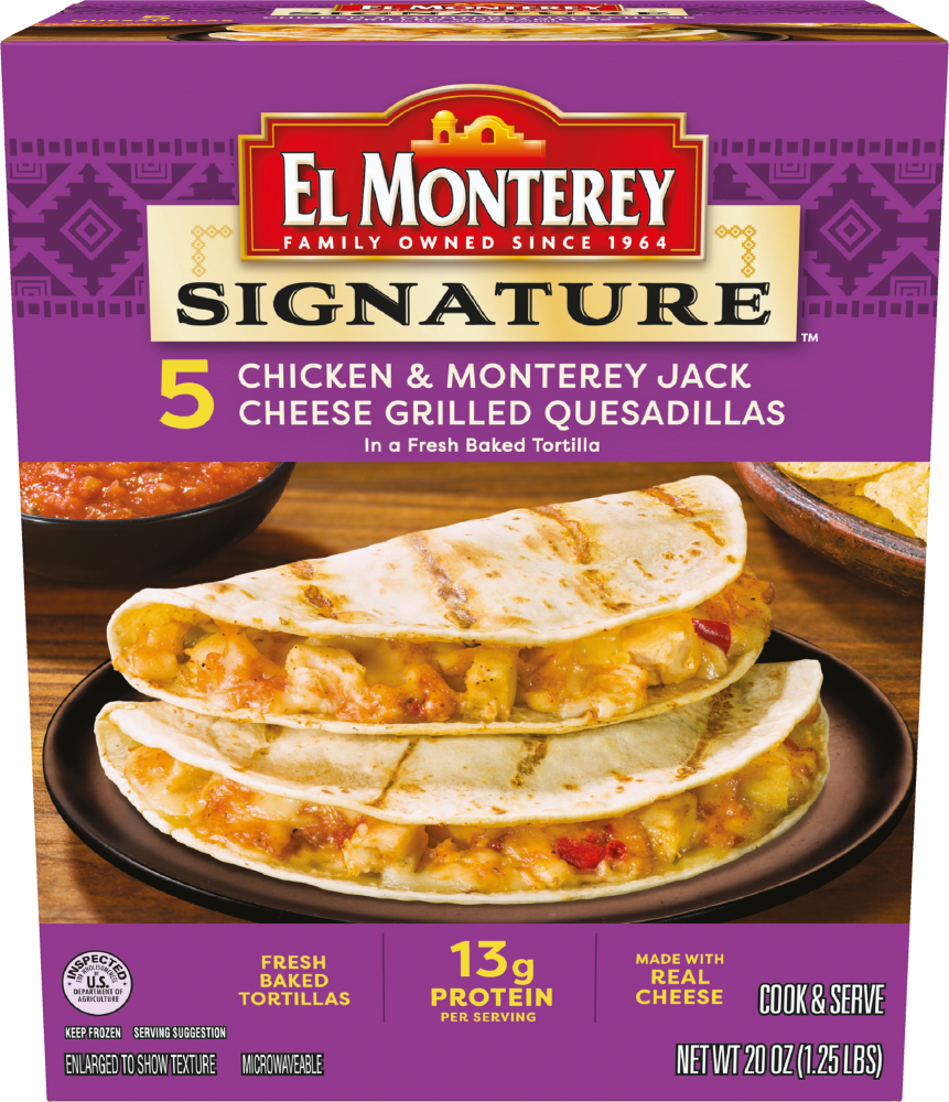 slide 4 of 4, El Monterey Chicken And Cheese Quesadilla 20 Ounces, 20 oz