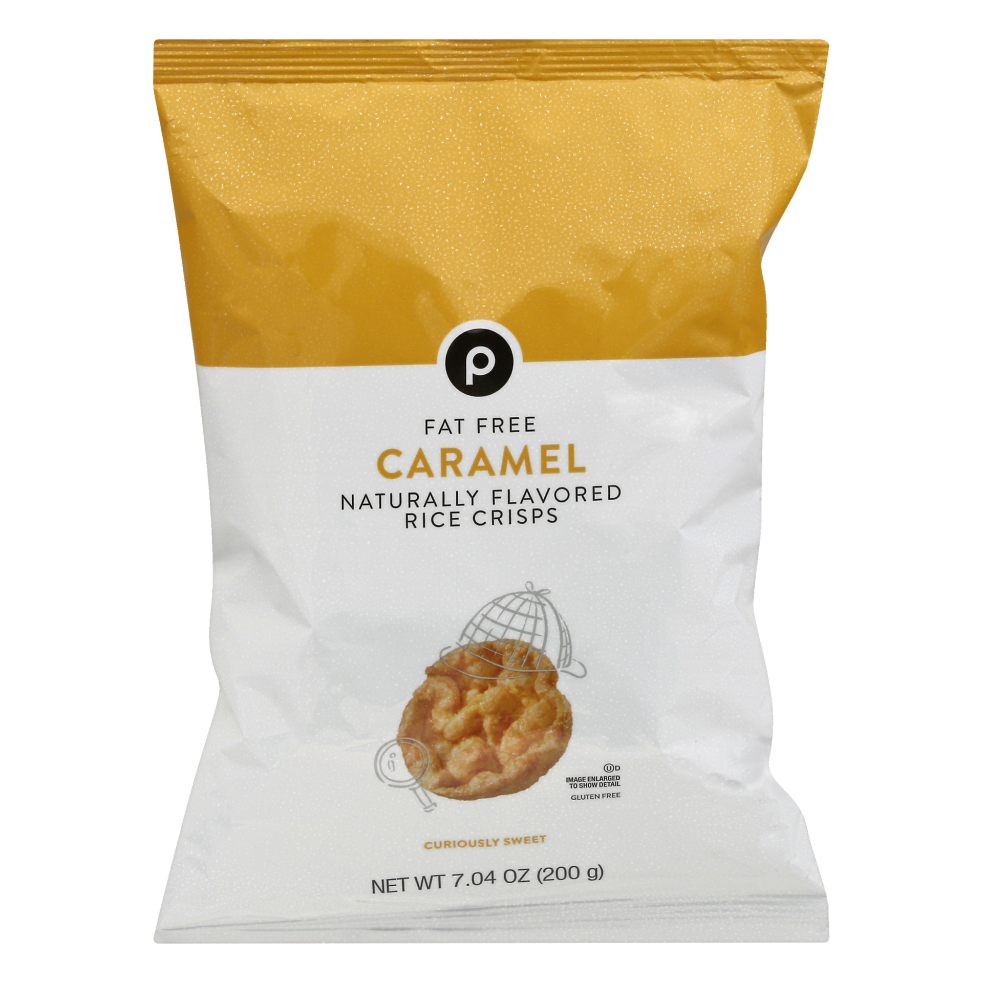 slide 1 of 1, Publix Fat Free Caramel Rice Crisps, 7.04 oz