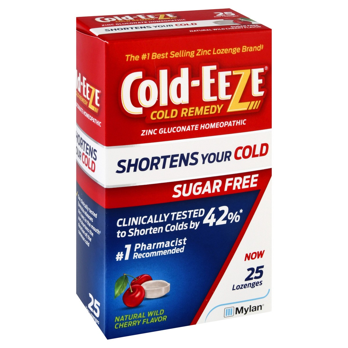 slide 5 of 9, Cold-EEZE Sugar Free Natural Cherry Flavor Lozenge, 25 ct