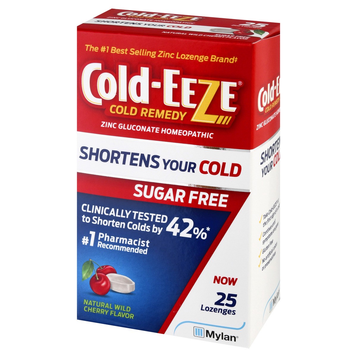 slide 8 of 9, Cold-EEZE Sugar Free Natural Cherry Flavor Lozenge, 25 ct