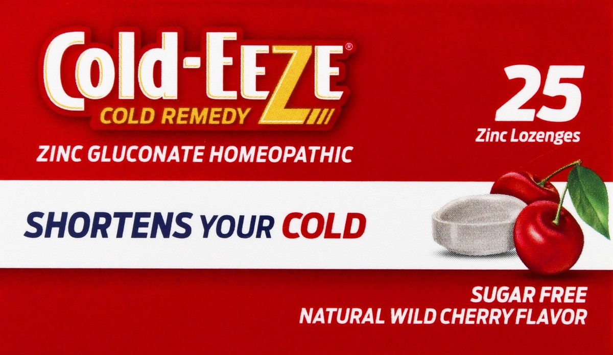 slide 2 of 9, Cold-EEZE Sugar Free Natural Cherry Flavor Lozenge, 25 ct