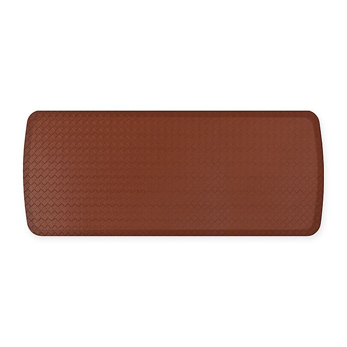 slide 1 of 1, GelPro Elite Basketweave Kitchen Mat - Chestnut, 20 in x 48 in