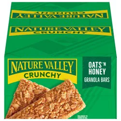 Nature Valley Crunchy Granola Bars, Oats 'n Honey, 36 Bars, 26.82 OZ (18 Pouches)