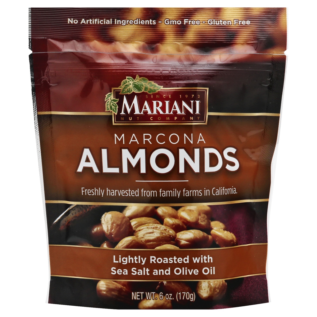 slide 1 of 1, Mariani Marcona Almonds Lightly Roasted with Sea Salt & Olive Oil, 6 oz