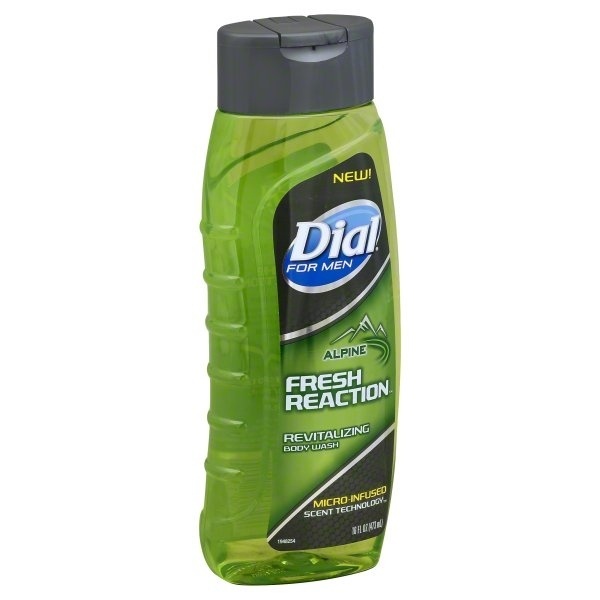 slide 1 of 1, Dial For Men Fresh Reaction Revitalizing Body Wash Alpine, 16 oz