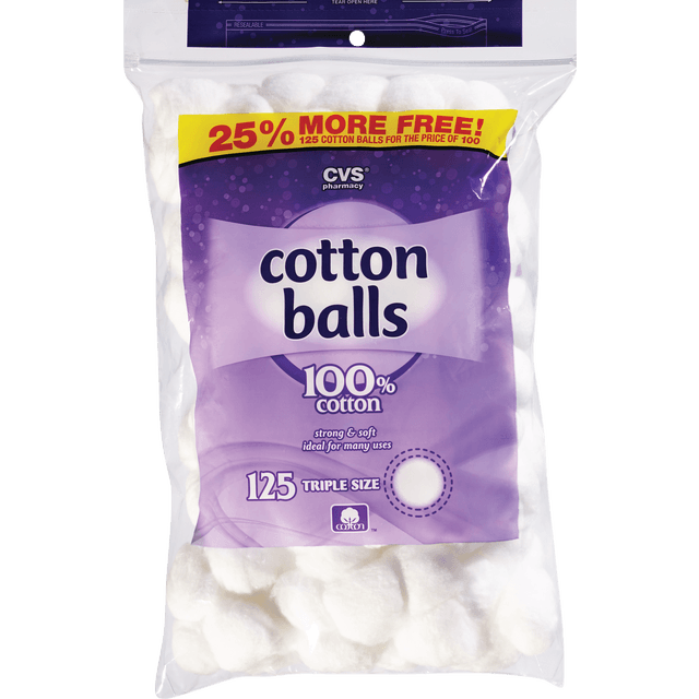 slide 1 of 1, CVS Cotton Balls, 100 ct