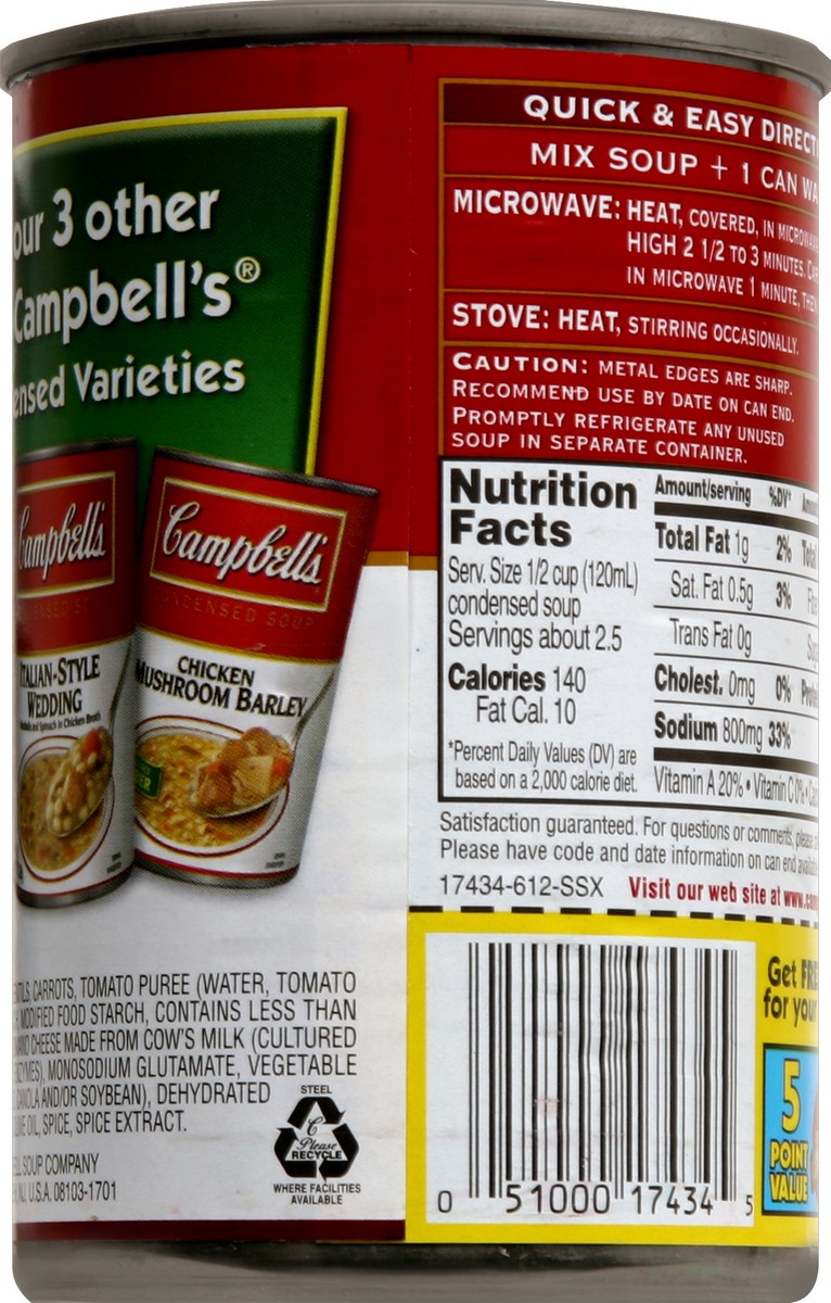 slide 3 of 3, Campbell's Condensed Lentil Soup, 10.75 oz