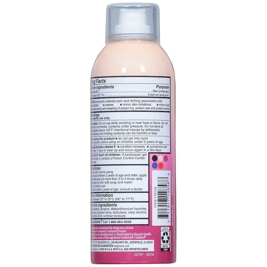 slide 5 of 5, Walgreens Calamine Plus No-Touch Spray, 6 oz