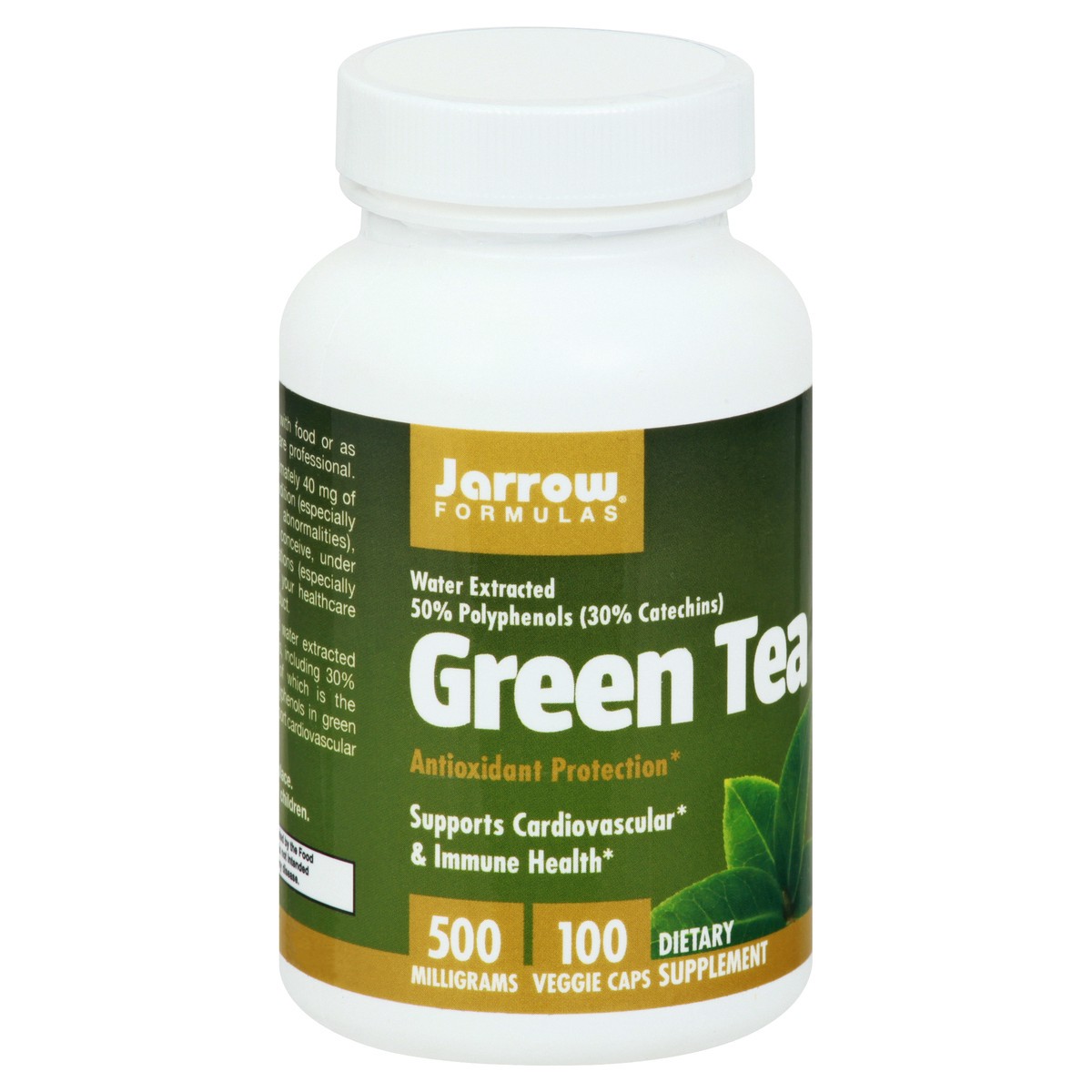 slide 2 of 9, Jarrow Formulas 500 mg Veggie Capsules Green Tea 100 ea, 100 ct