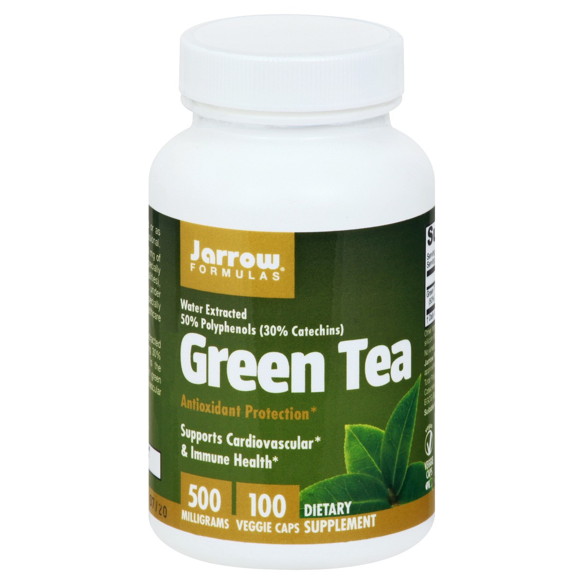 slide 1 of 9, Jarrow Formulas 500 mg Veggie Capsules Green Tea 100 ea, 100 ct