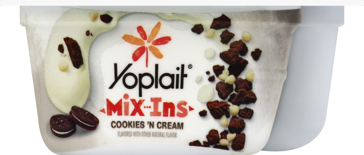slide 4 of 4, Yoplait Mix-Ins Cookies & Cream Traditional-Style Yogurt Cup, 5.3 oz