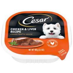 Cesar Chicken & Liver Recipe Canine Cuisine 3.5 oz