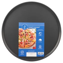 Grand Gourmet Solid Pizza Pan, Dark Grey, 16"