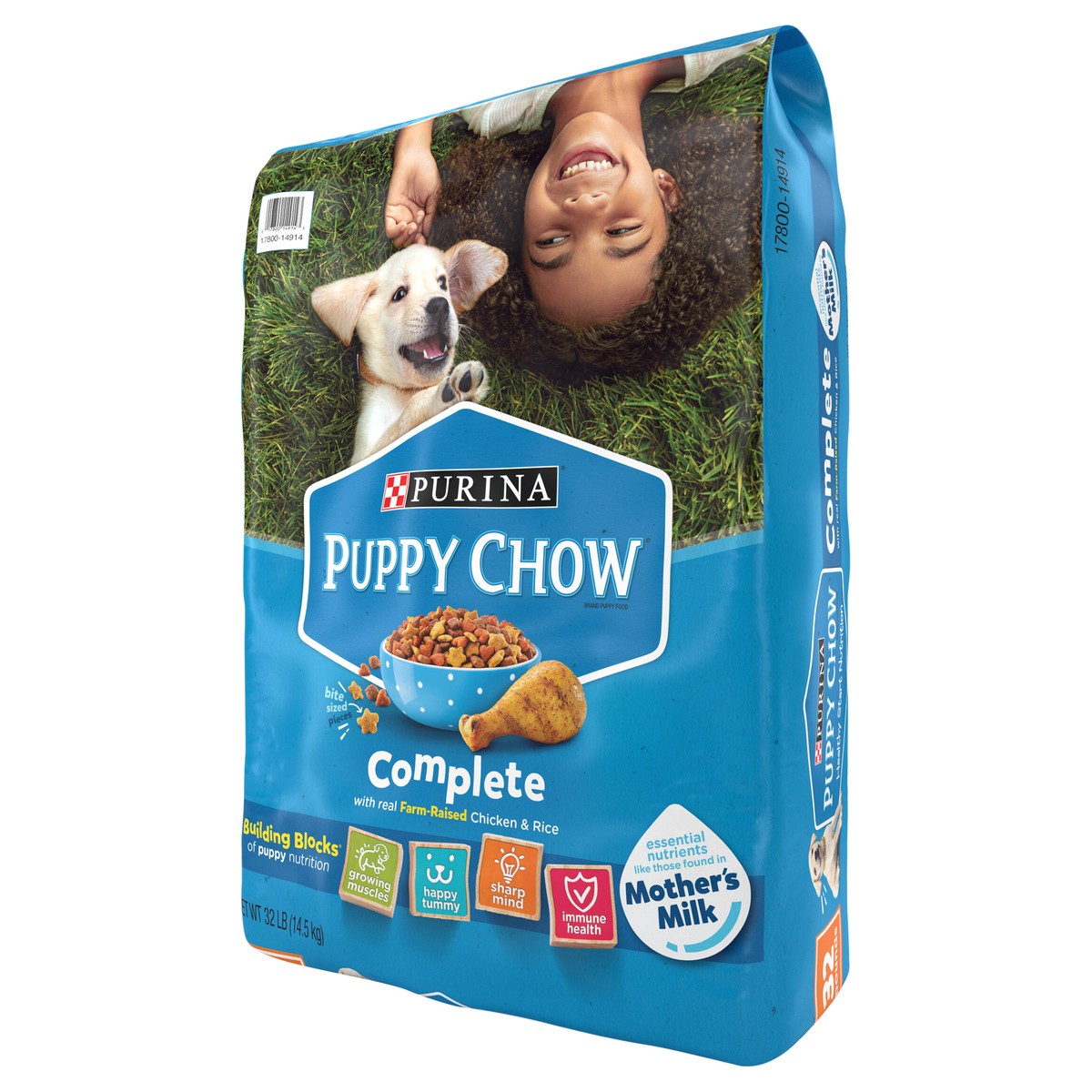 slide 3 of 9, Purina Puppy Chow High Protein Dry Puppy Food, Complete With Real Chicken, 32 lb