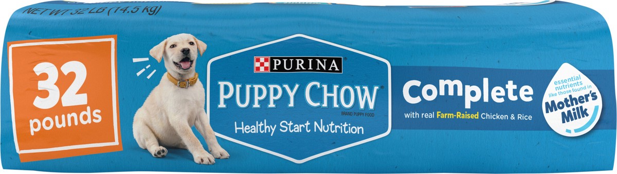 slide 4 of 9, Purina Puppy Chow High Protein Dry Puppy Food, Complete With Real Chicken, 32 lb