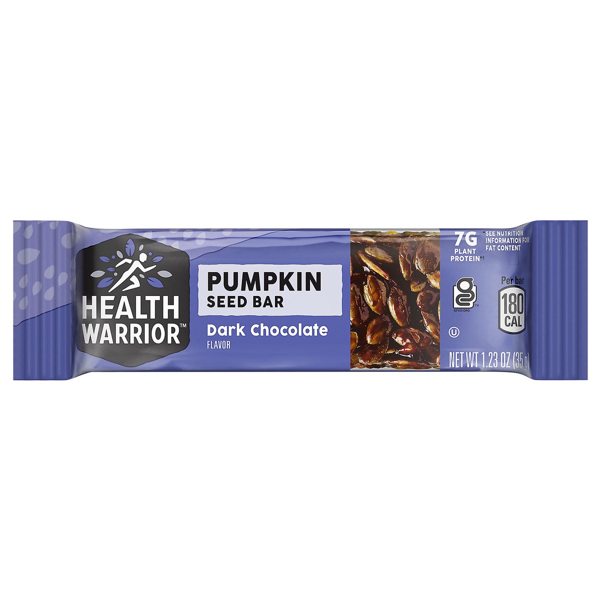 slide 7 of 7, Health Warrior Pumpkin Seed Bar Dark Chocolate 1.23 Oz, 1.23 oz