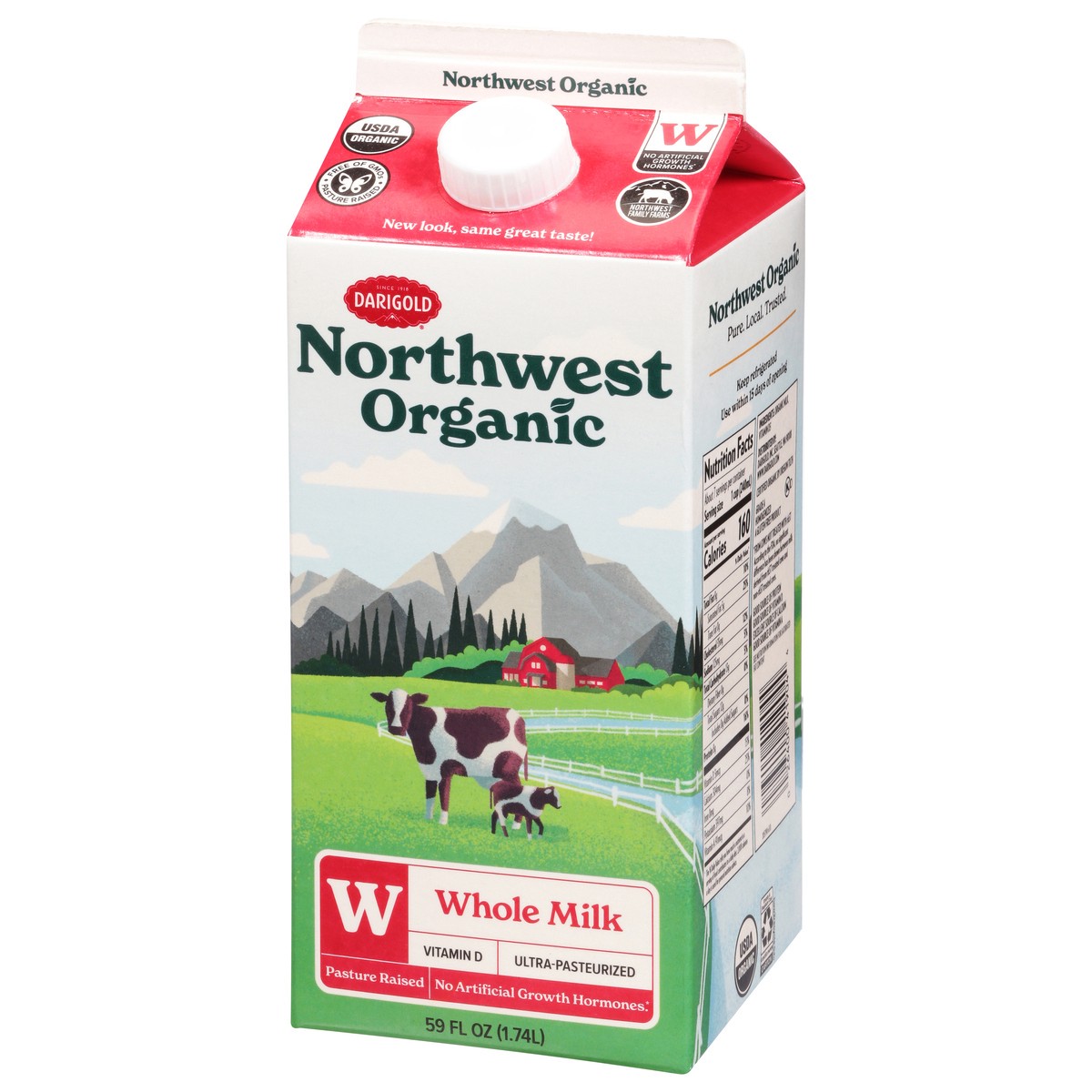 slide 7 of 9, Darigold Northwest Organic Whole Milk 59 fl oz, 59 fl oz