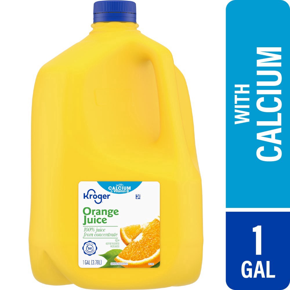 slide 1 of 5, Kroger Orange Juice with Calcium - 1 gal, 1 gal