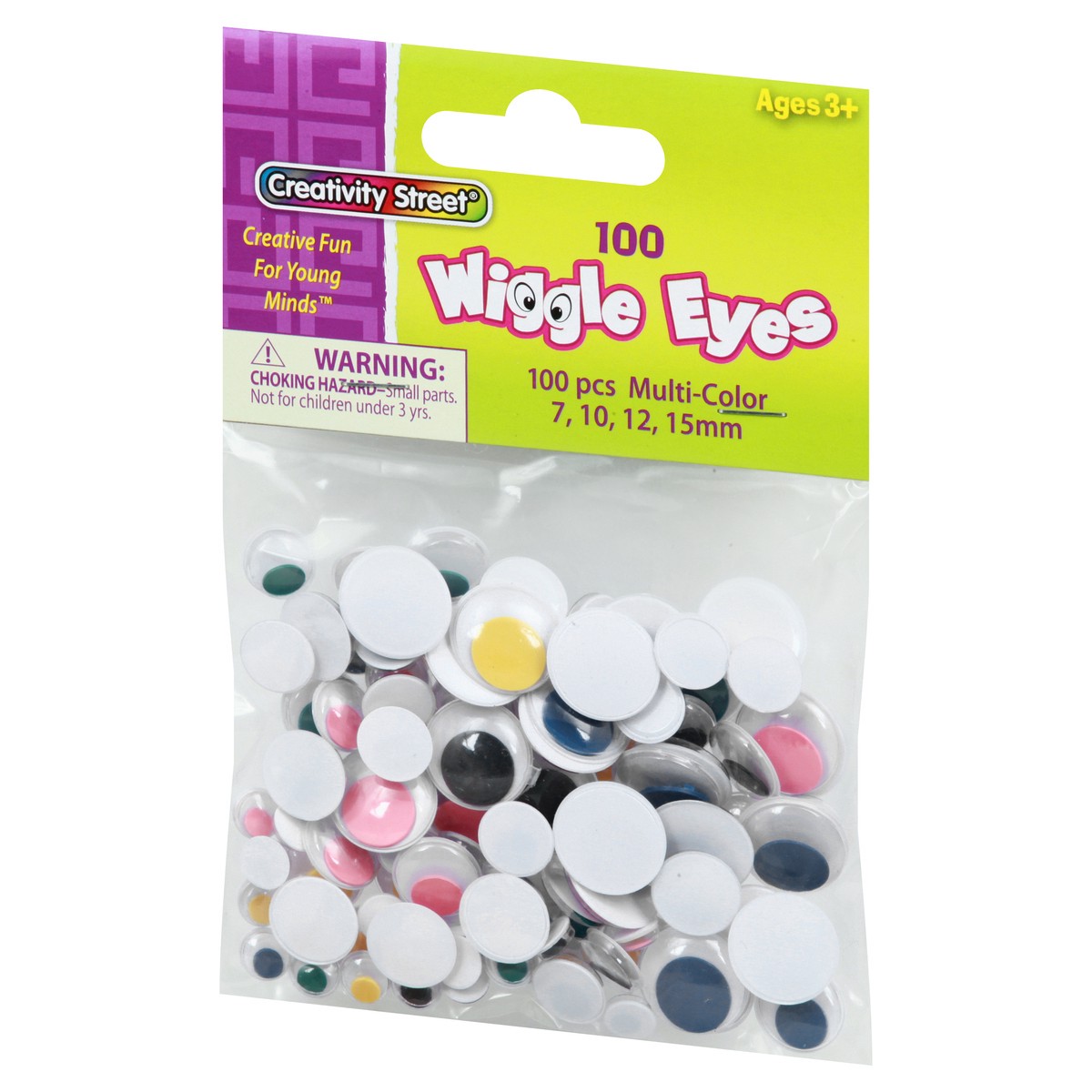 slide 2 of 9, Creativity Street Wiggle Eyes, Multi-Color, Assorted Sizes, 100 ct