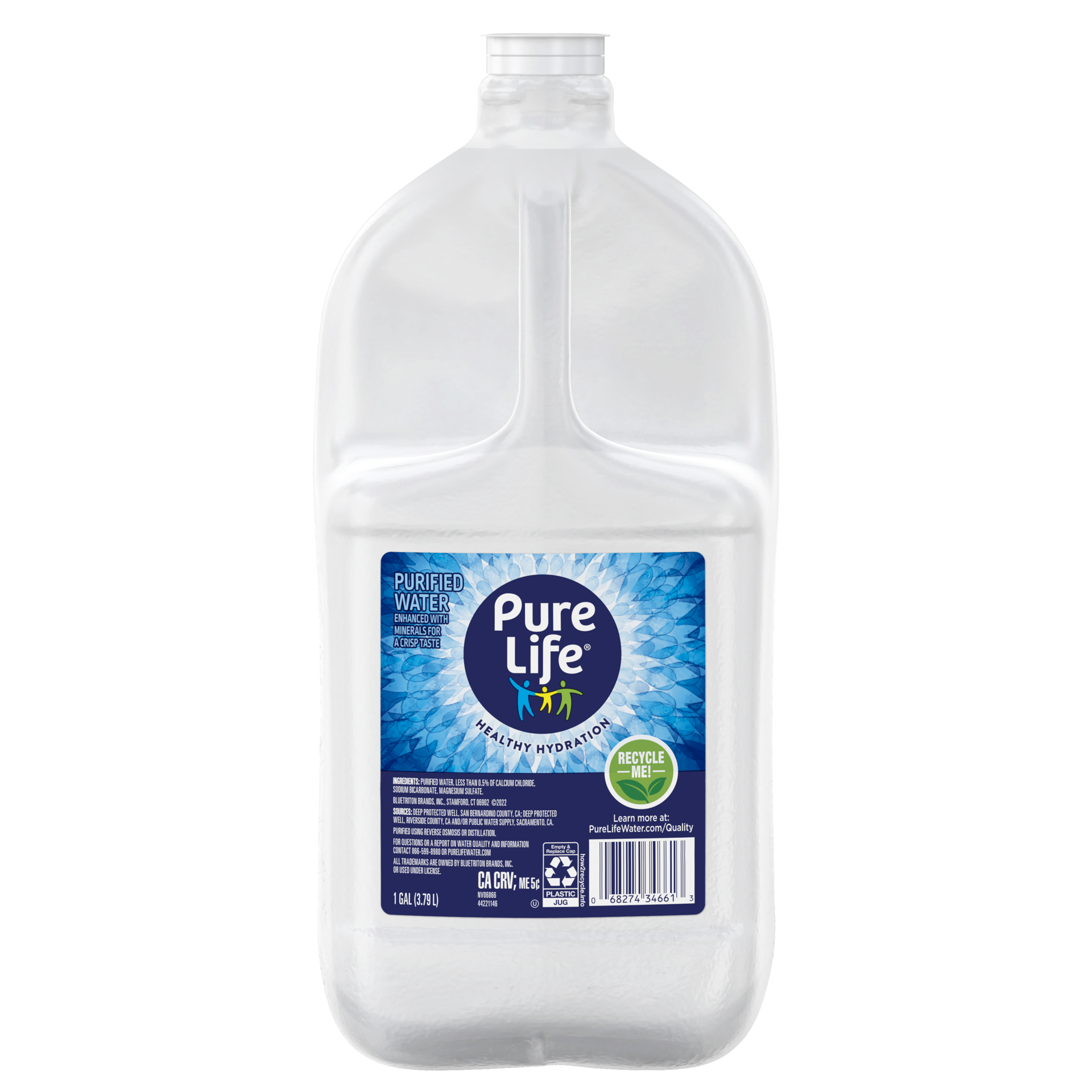 slide 1 of 10, Pure Life Purified Water, 1-Gallon, Plastic Bottled Water (Single), 1 g