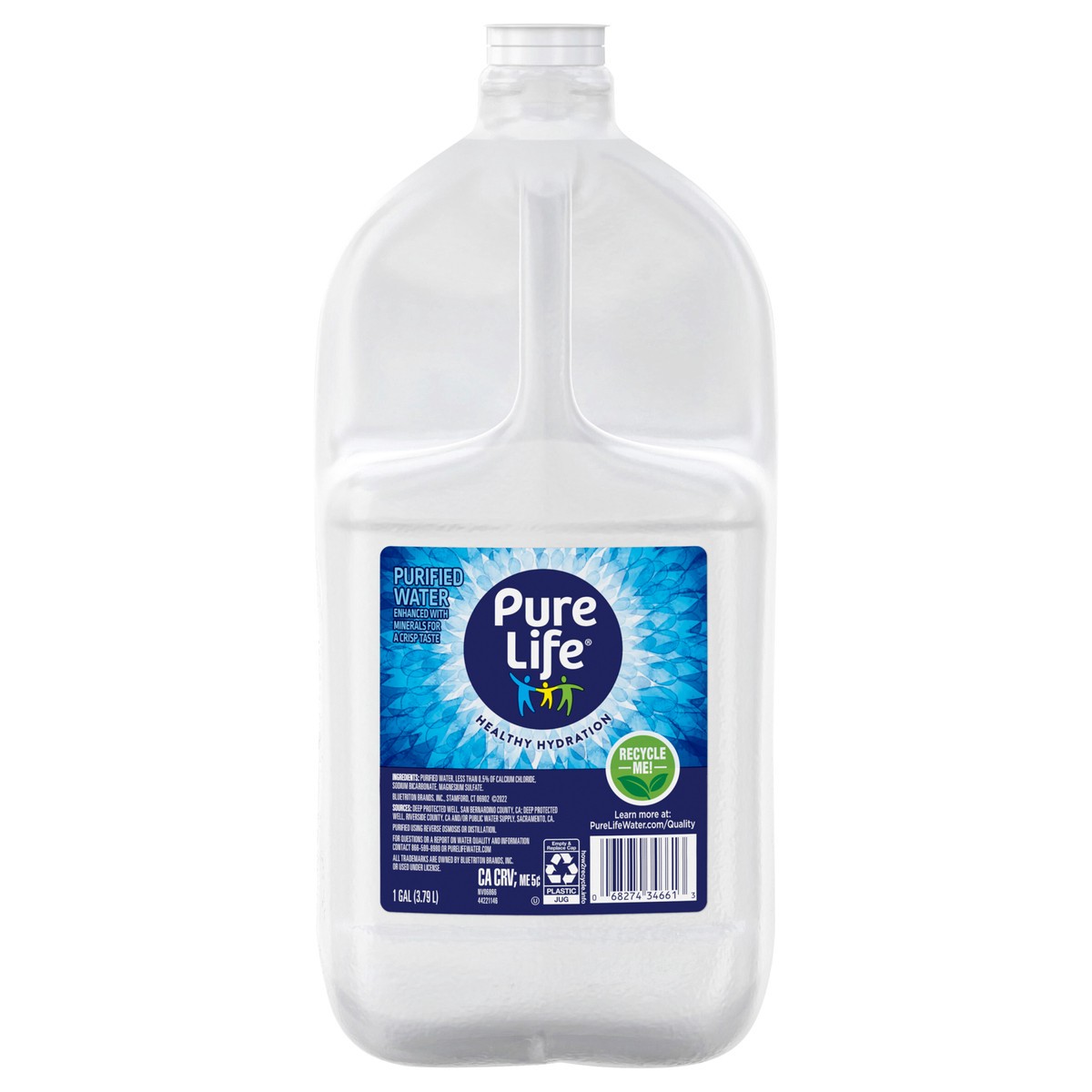 slide 1 of 10, Pure Life Purified Water, 1-Gallon, Plastic Bottled Water (Single), 1 g