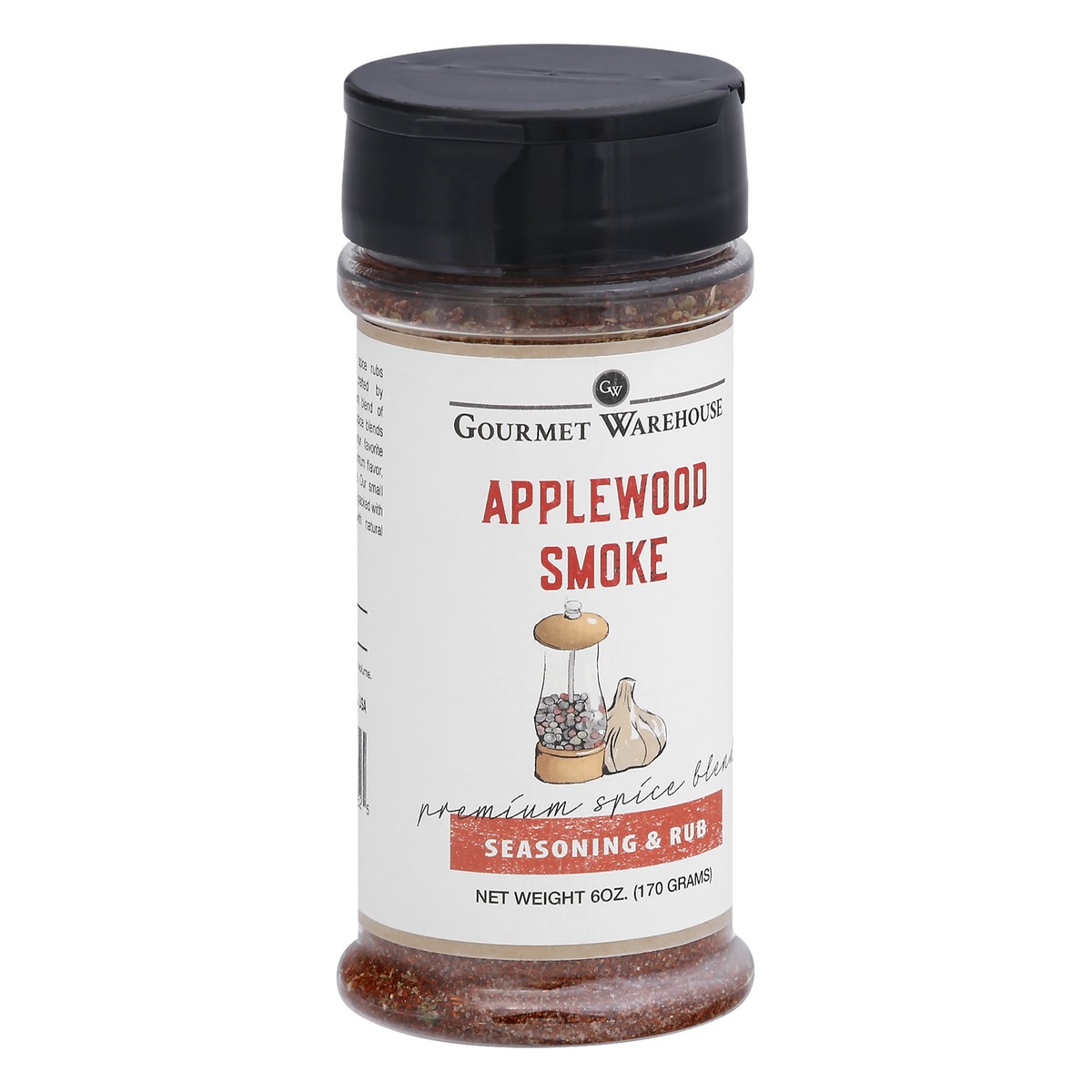 slide 5 of 9, Gourmet Warehouse Applewood Smoke Seasoning & Rub 6 oz, 6 oz