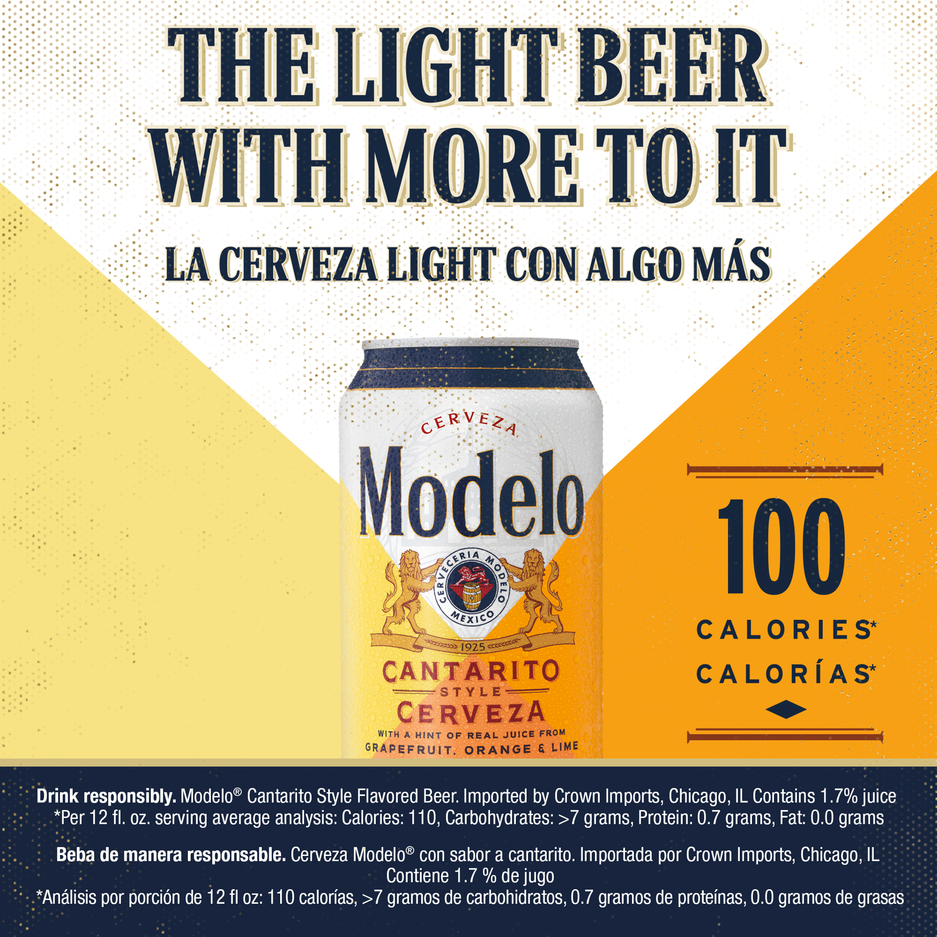 slide 8 of 8, Modelo Cantarito Style Cerveza Lager Mexican Beer, 24 fl oz Can, 4.0% ABV, 24 fl oz