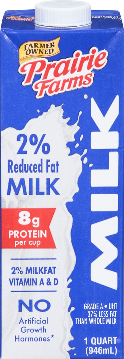 slide 6 of 9, Prairie Farms 2% Reduced Fat 2% Milkfat Milk 1 qt, 1 qt