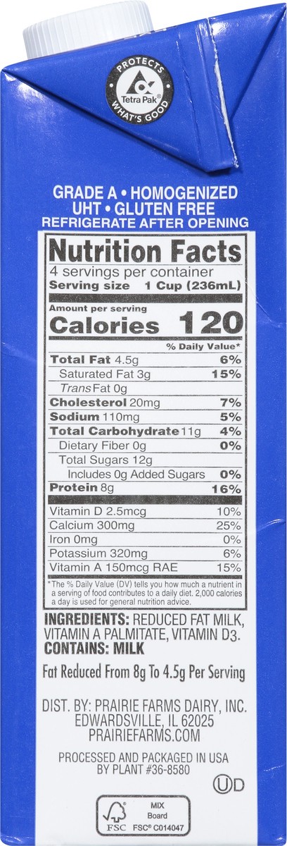 slide 7 of 9, Prairie Farms 2% Reduced Fat 2% Milkfat Milk 1 qt, 1 qt
